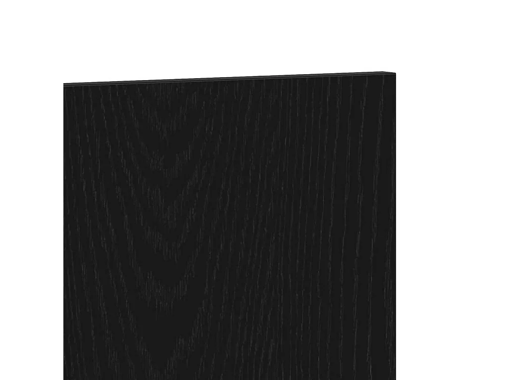 Hoofdbord Zwart eiken 120 x 1,5 x 80 cm Bewerkt hout