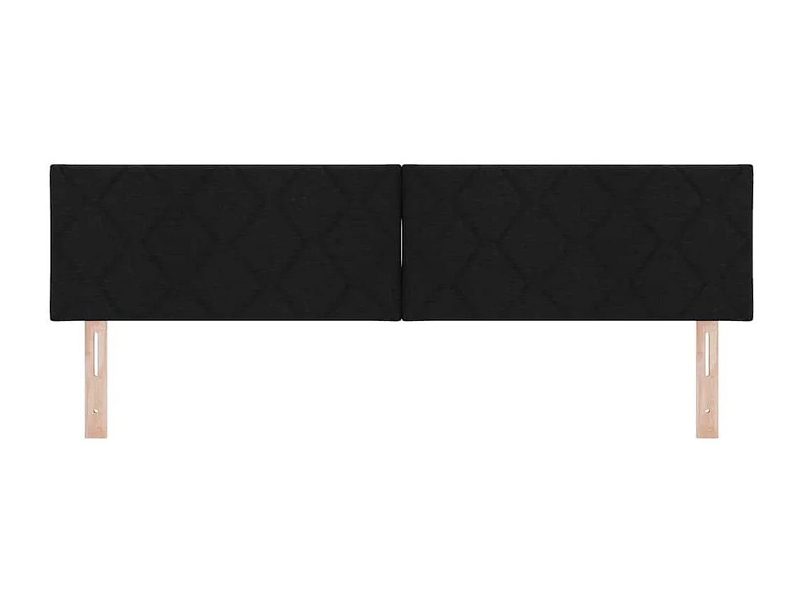 Cabeceira de Tecido Geométrico Manual Preto 180 cm tecido