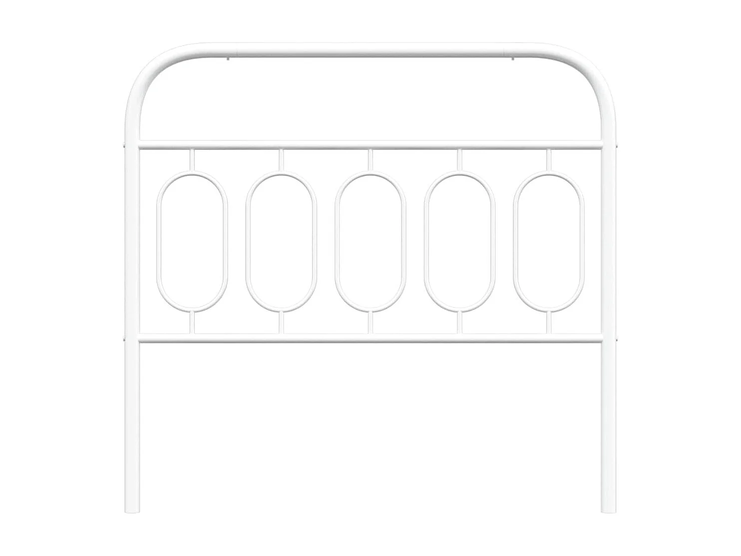 Cabecero de metal blanco 107 cm