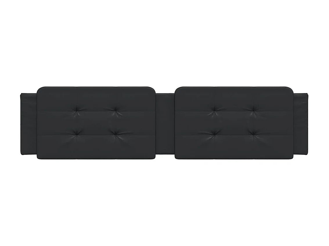 Tête de lit noir 193 cm similicuir