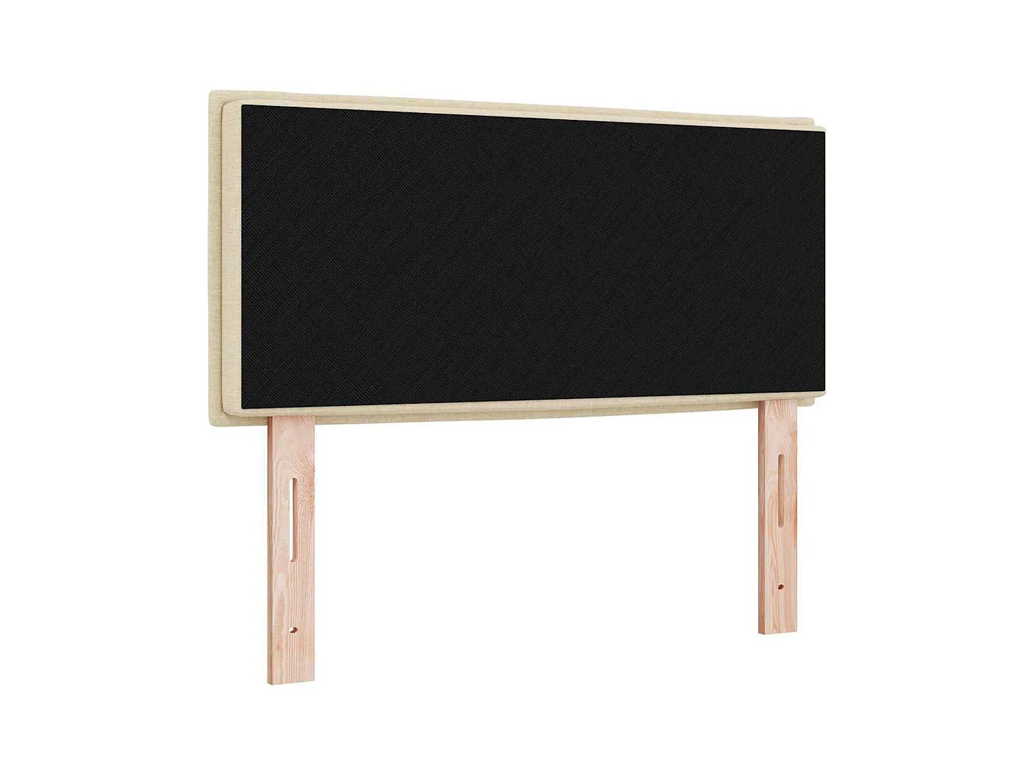 Tête de lit avec tête de lit Crème 100 cm tissu