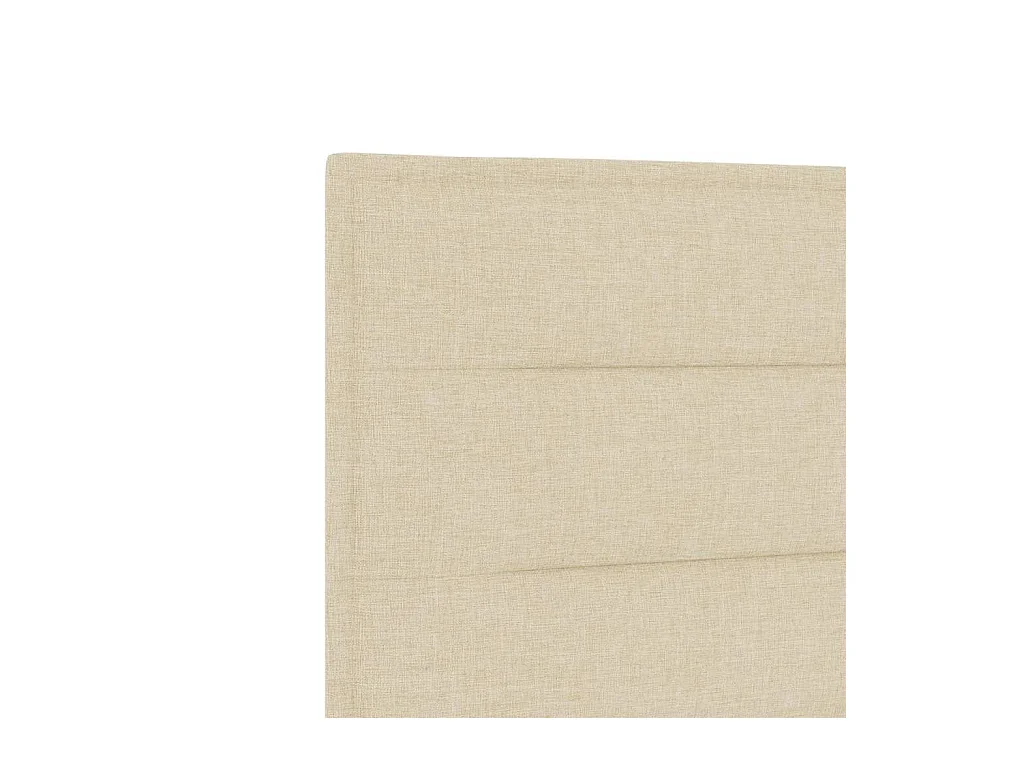 Tête de lit avec tête de lit Crème 100 cm tissu
