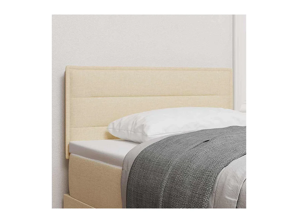 Cabecero con cabecera Manual Crema 100 cm tela