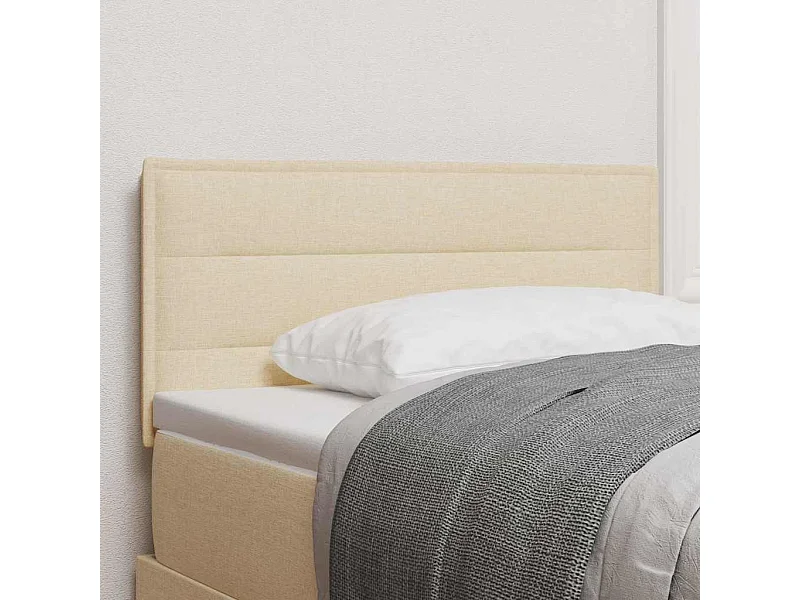 Cabeceira com cabeceira Manual Creme 100 cm tecido