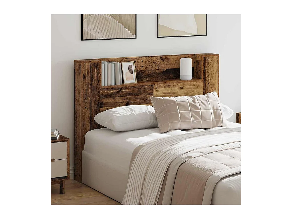 Tête de Lit Bois ancien Bois d'ingénierie