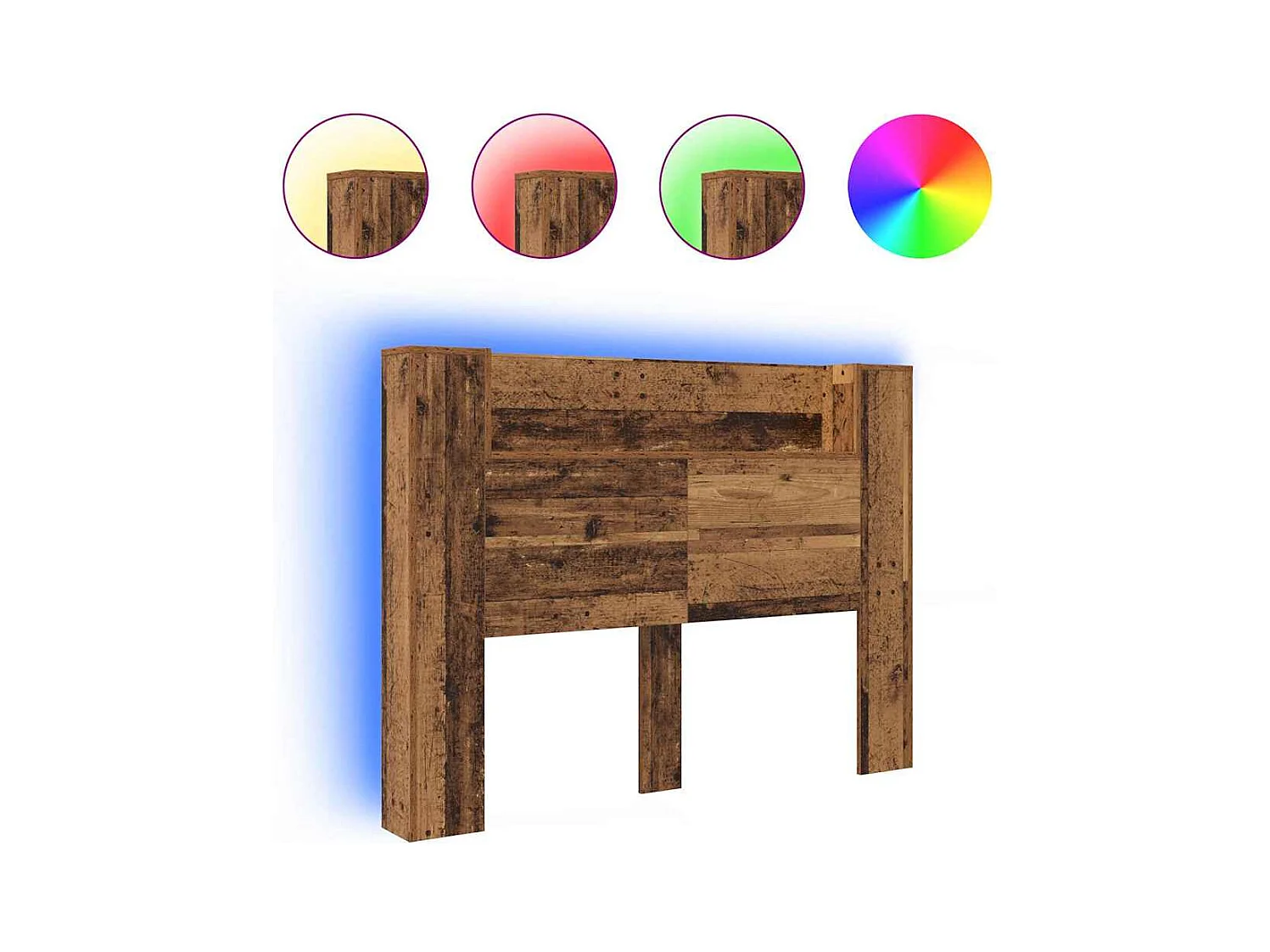 Tête de Lit Bois ancien Bois d'ingénierie