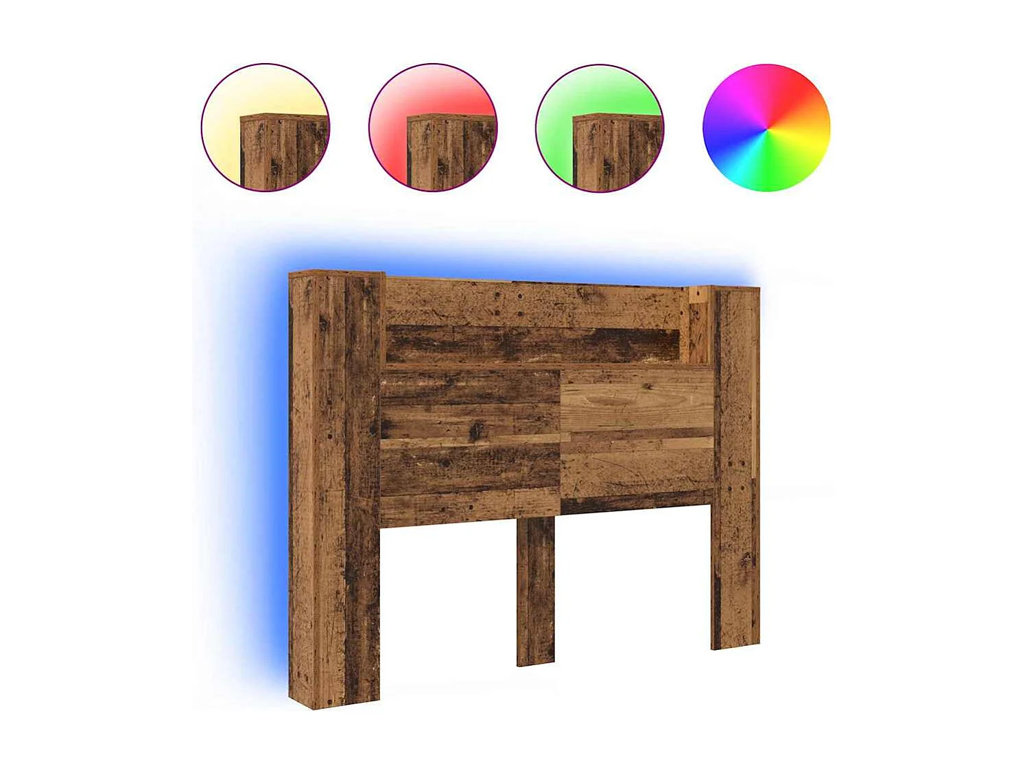 Tête de Lit Bois ancien Bois d'ingénierie