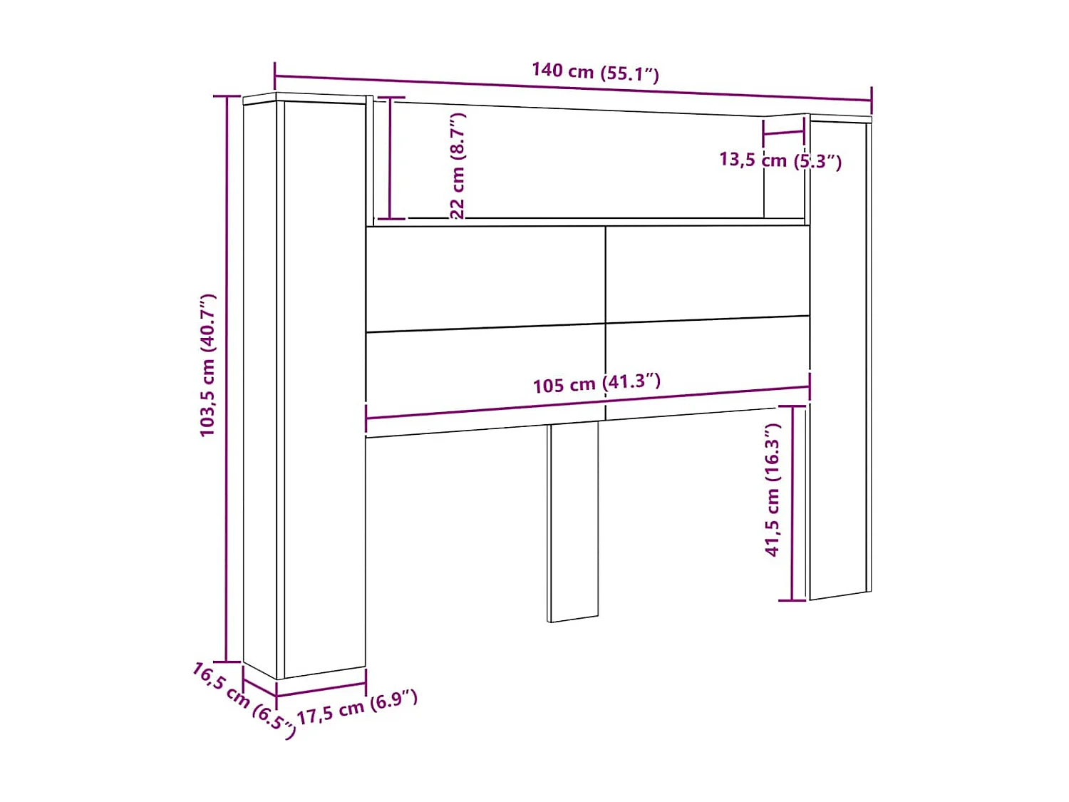 Tête de Lit Bois ancien Bois d'ingénierie