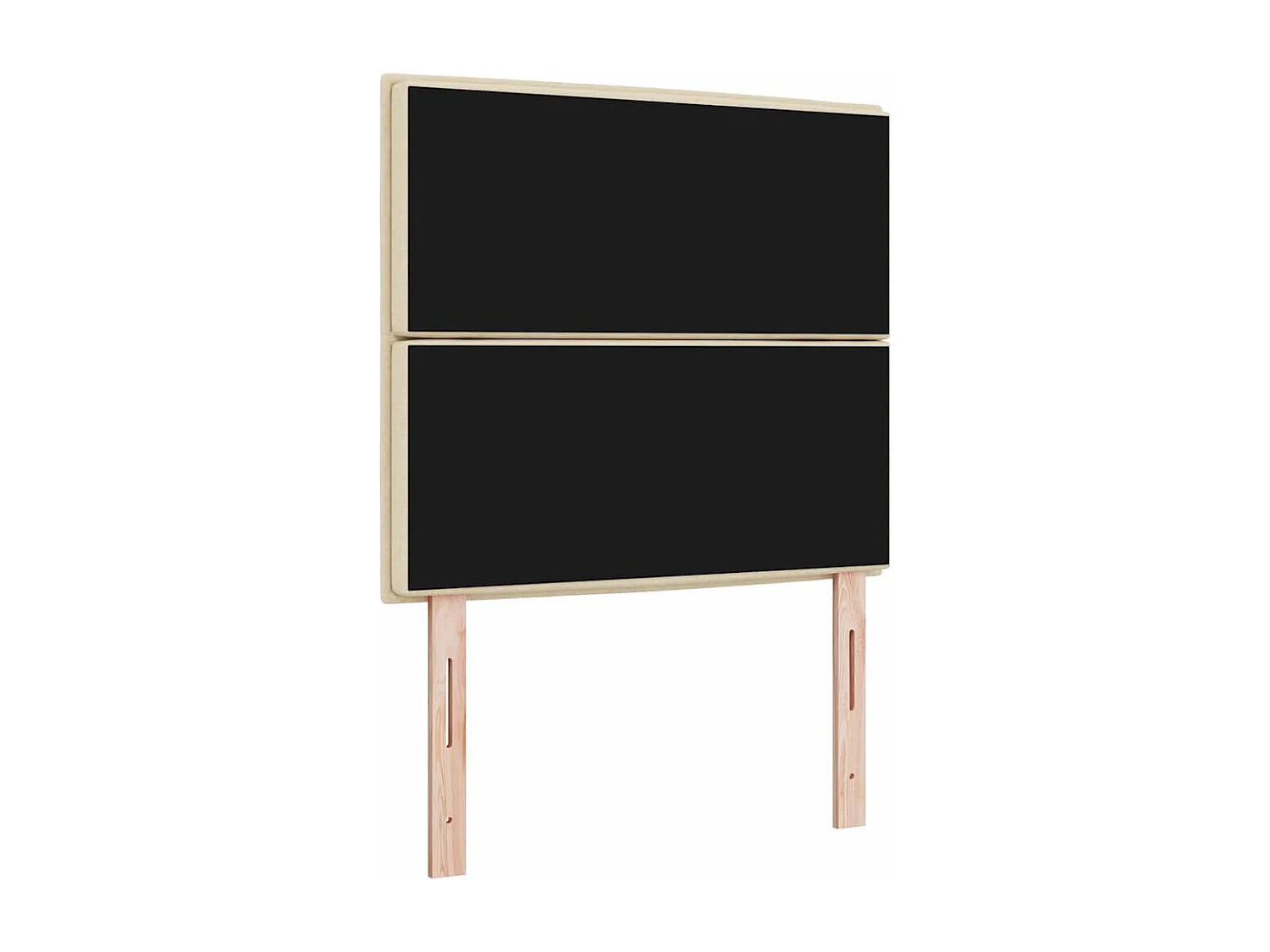 Tête de lit avec tête de lit Crème 80 cm tissu