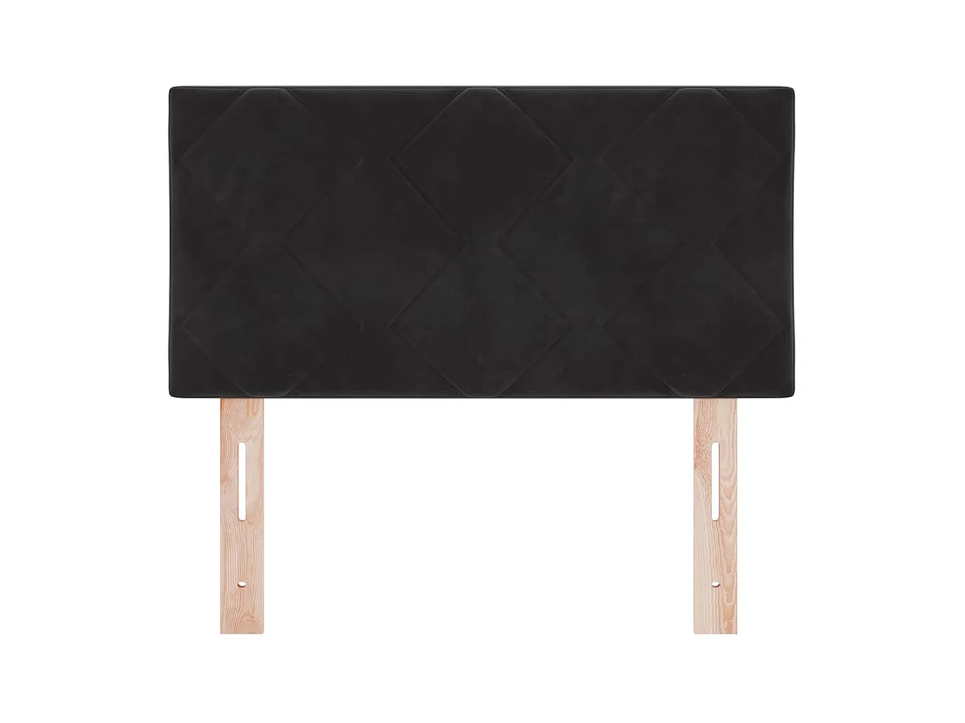 Tête de lit Montage mural Géométrique Noir 80 cm Velours