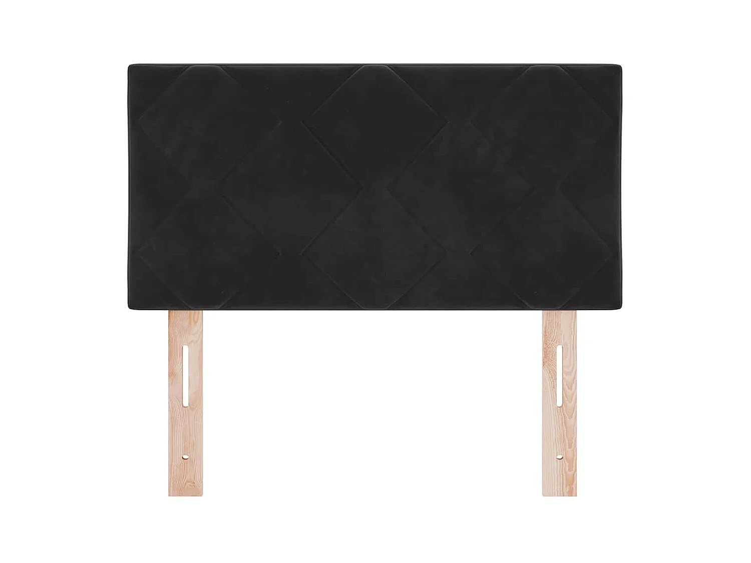 Tête de lit Montage mural Géométrique Noir 80 cm Velours