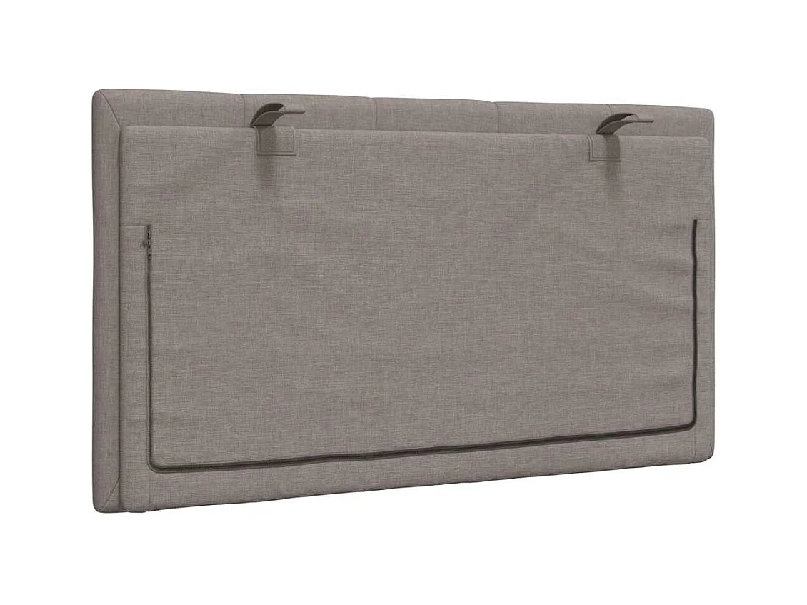 Tête de lit taupe 80 cm tissu