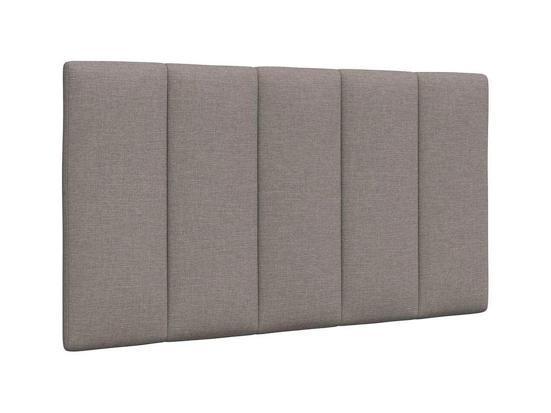 Cabecero de cama acolchado tela gris taupé 80 cm