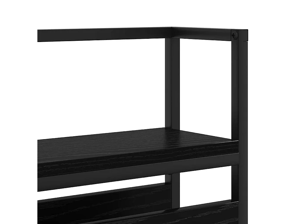 Tête de lit de rangement Chêne noir 160 cm Bois d'ingénierie