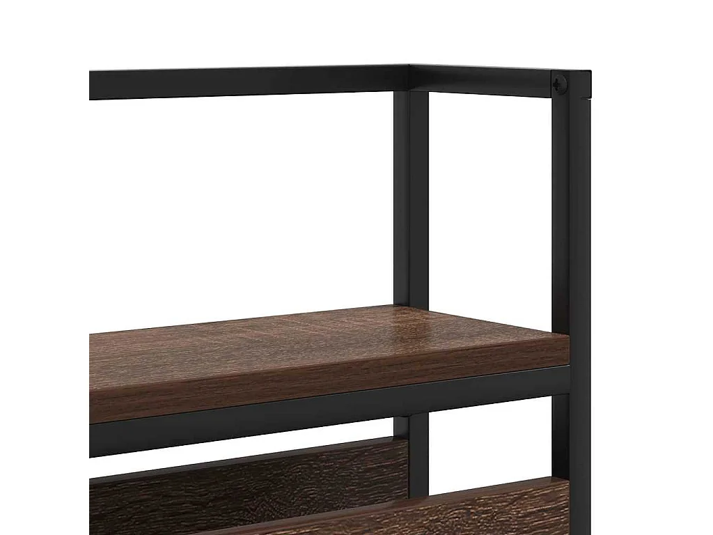 Tête de lit de rangement Chêne marron 200 cm Bois d'ingénierie