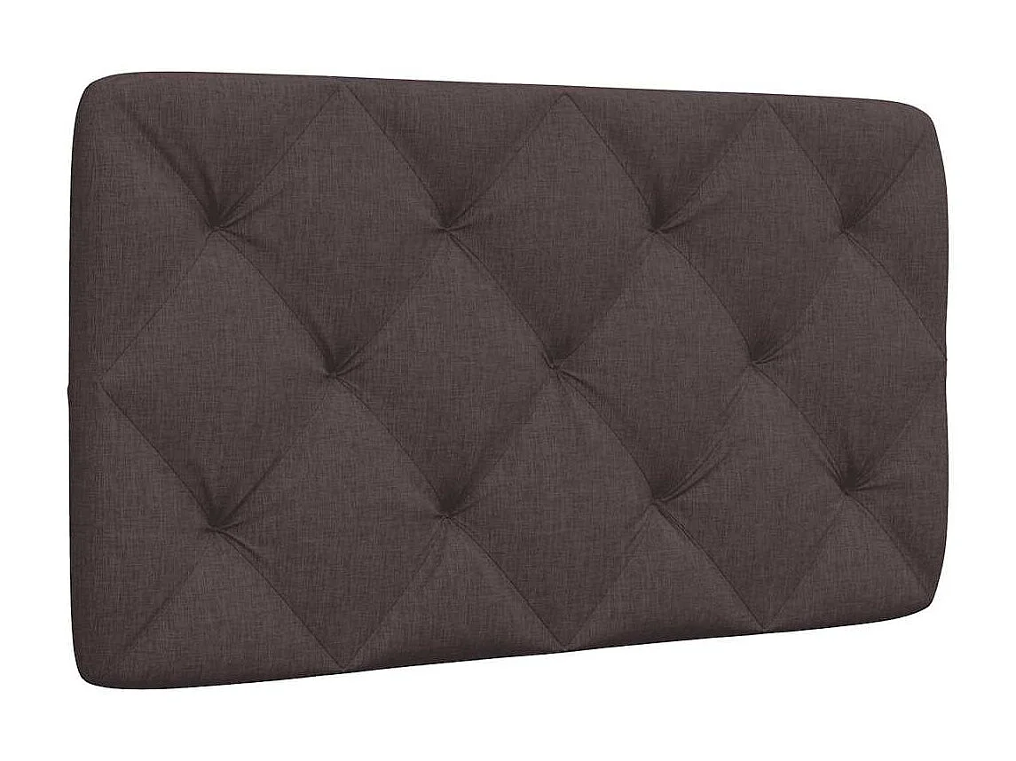 Tête de lit marron foncé 80 cm tissu