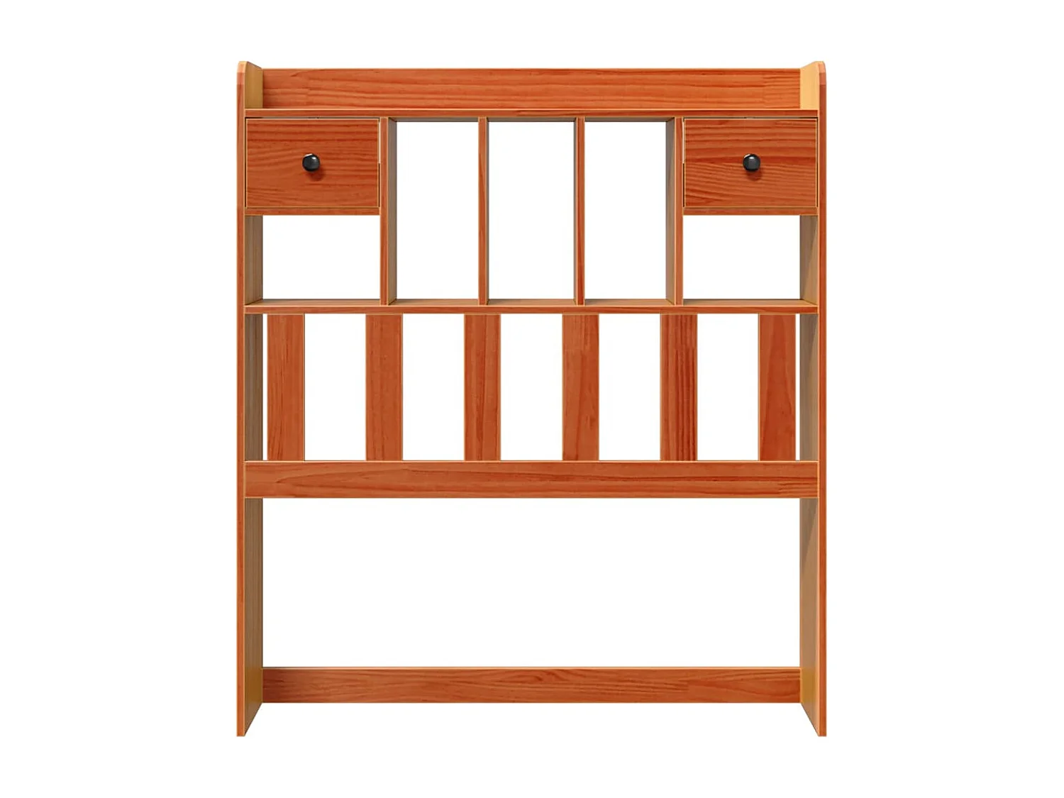 Tête de lit avec rangement cire marron 75 cm bois massif de pin