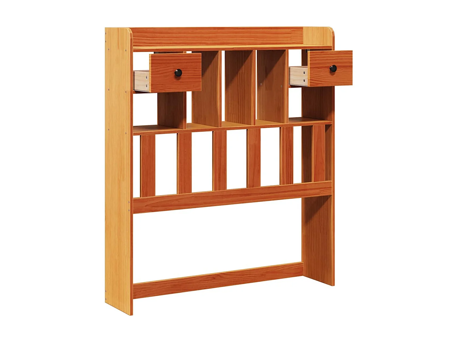 Tête de lit avec rangement cire marron 75 cm bois massif de pin