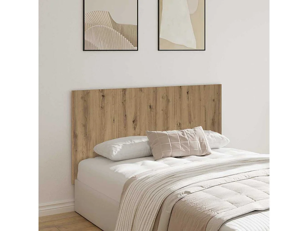 Cabecero de cama madera ingeniería roble artisan 160x1,5x80 cm