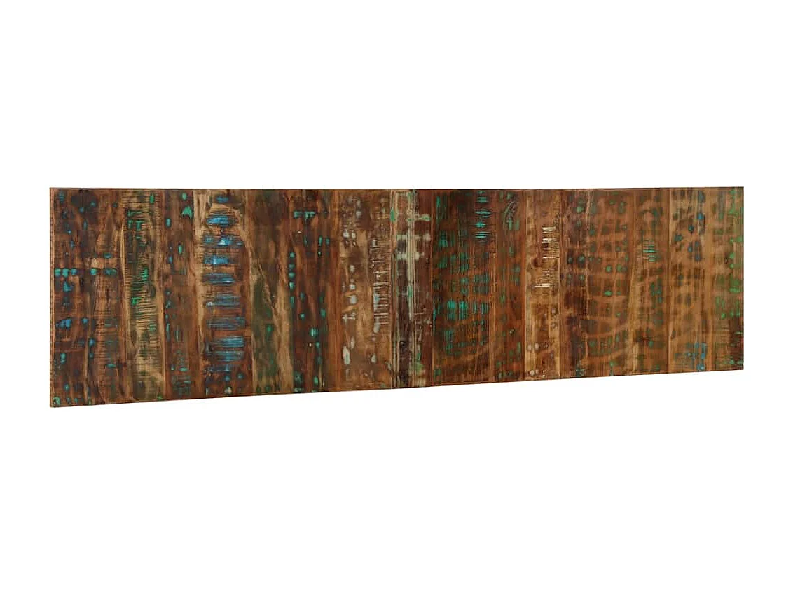 Tête de lit multicolore 200 cm bois massif récupération