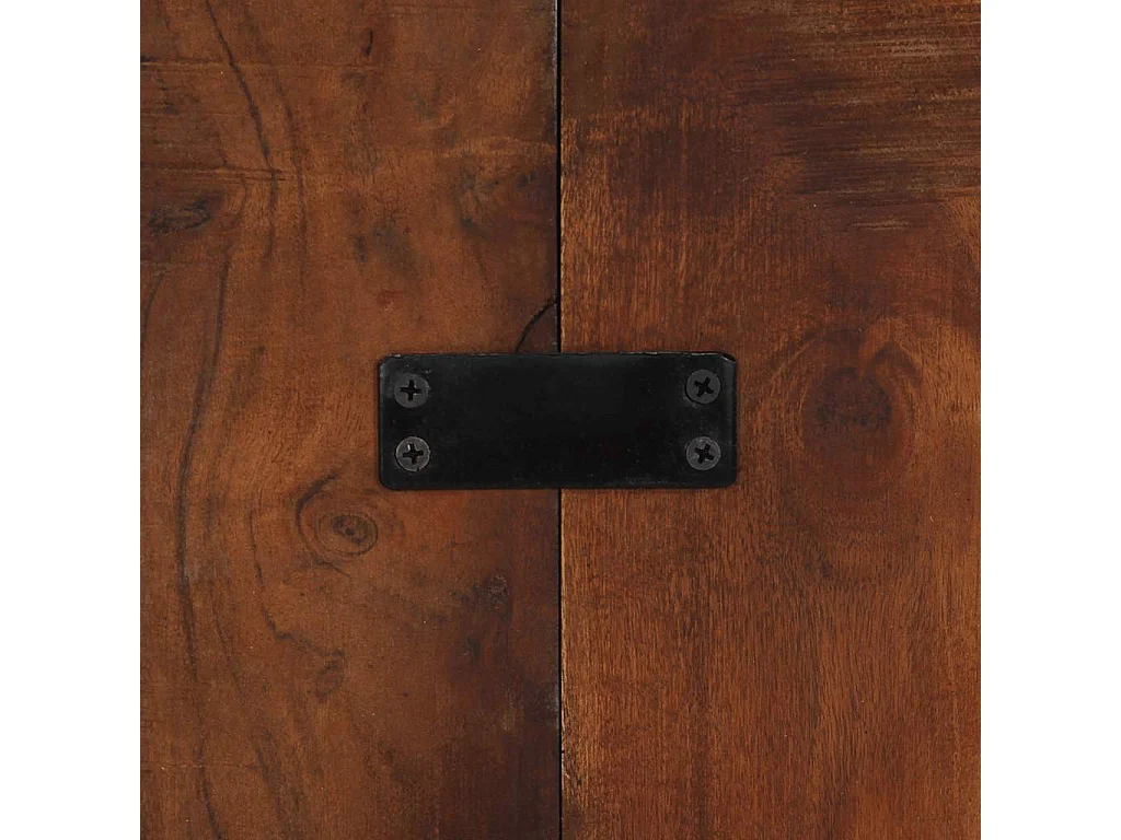 Tête de lit multicolore 200 cm bois massif récupération