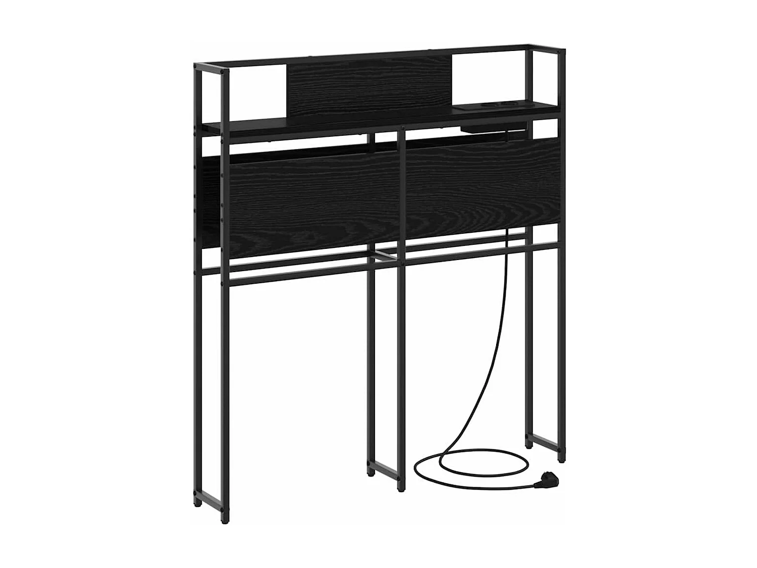 Tête de lit de rangement Chêne noir 75 cm Bois d'ingénierie
