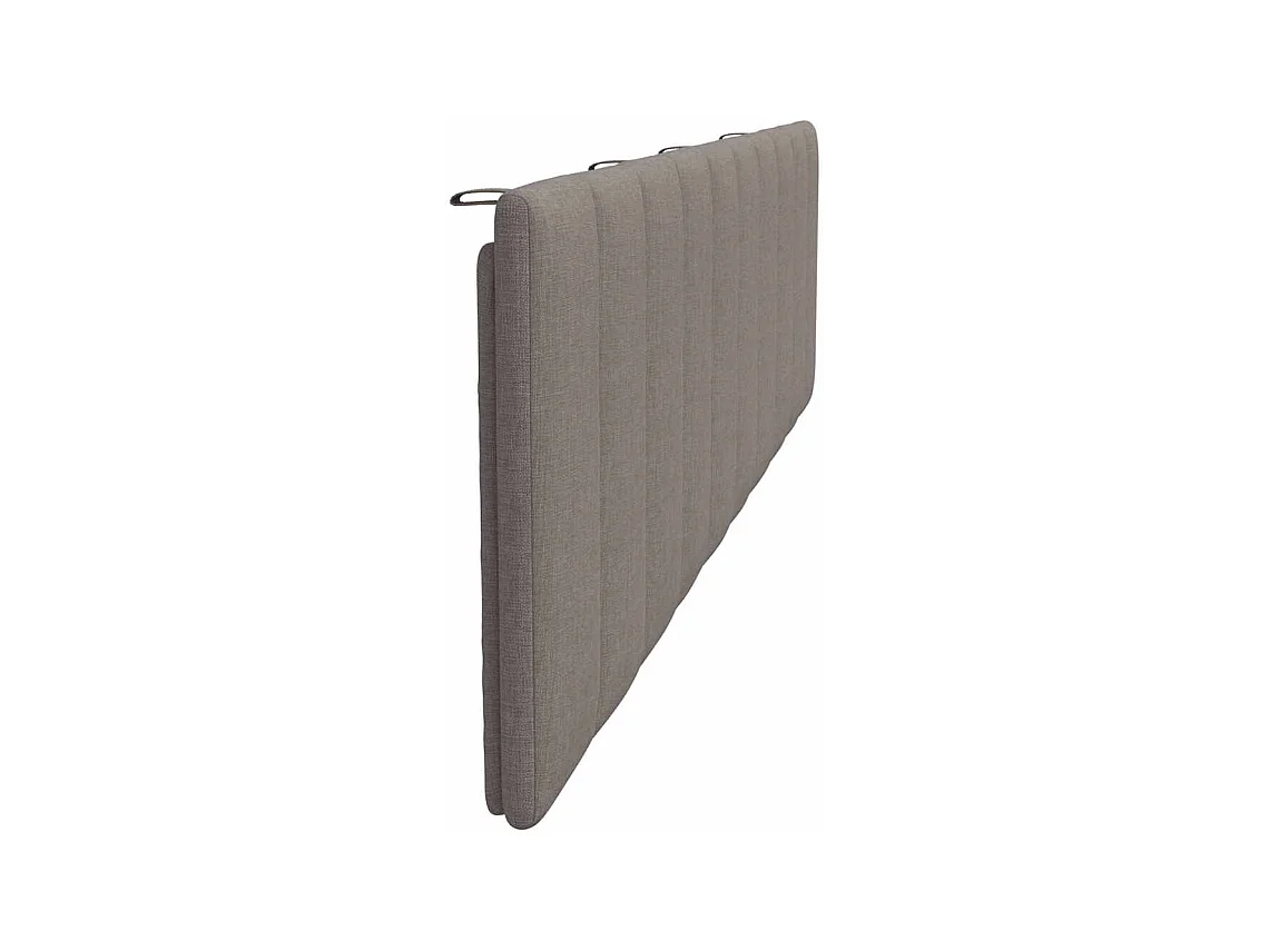 Cabecero de cama acolchado tela gris taupe 200 cm