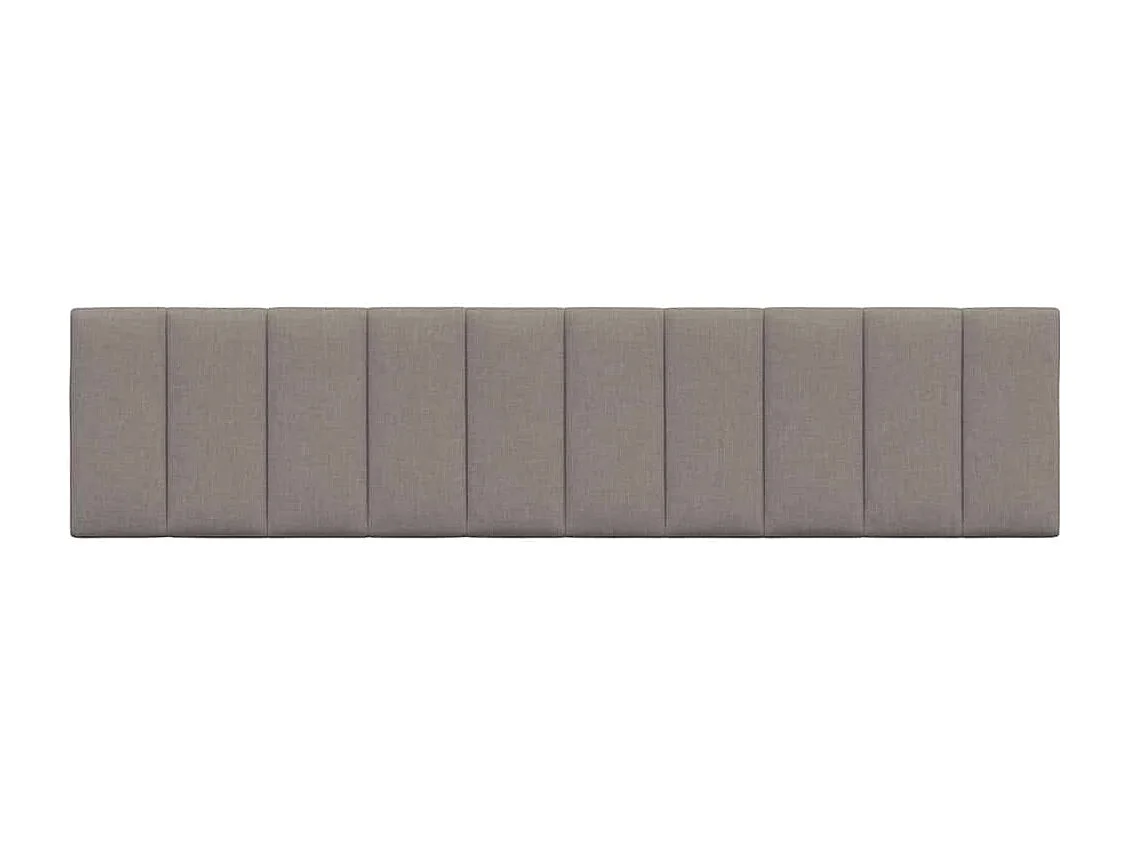 Cabecero de cama acolchado tela gris taupe 200 cm