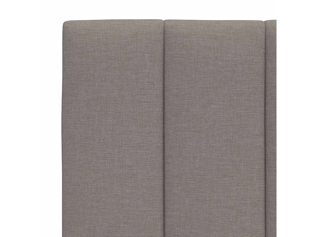 Cabecero de cama acolchado tela gris taupe 200 cm