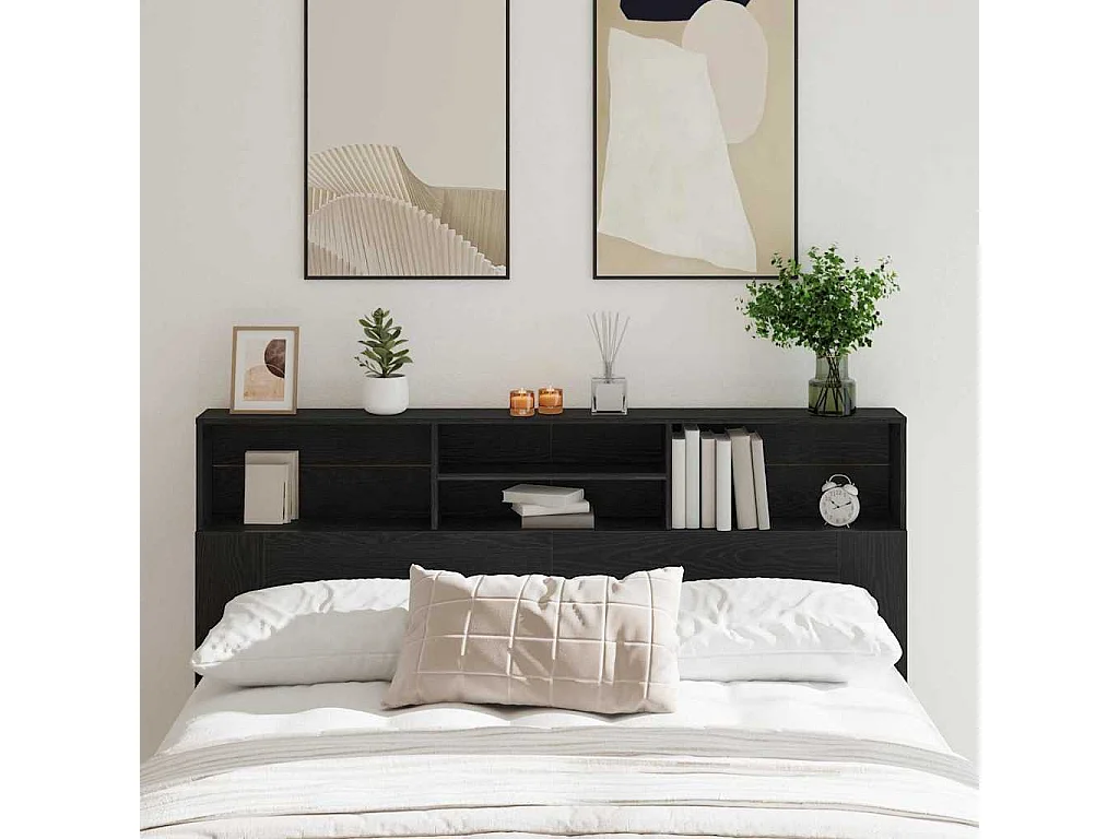 Tête de Lit Chêne noir 180 x 19 x 103.5 cm