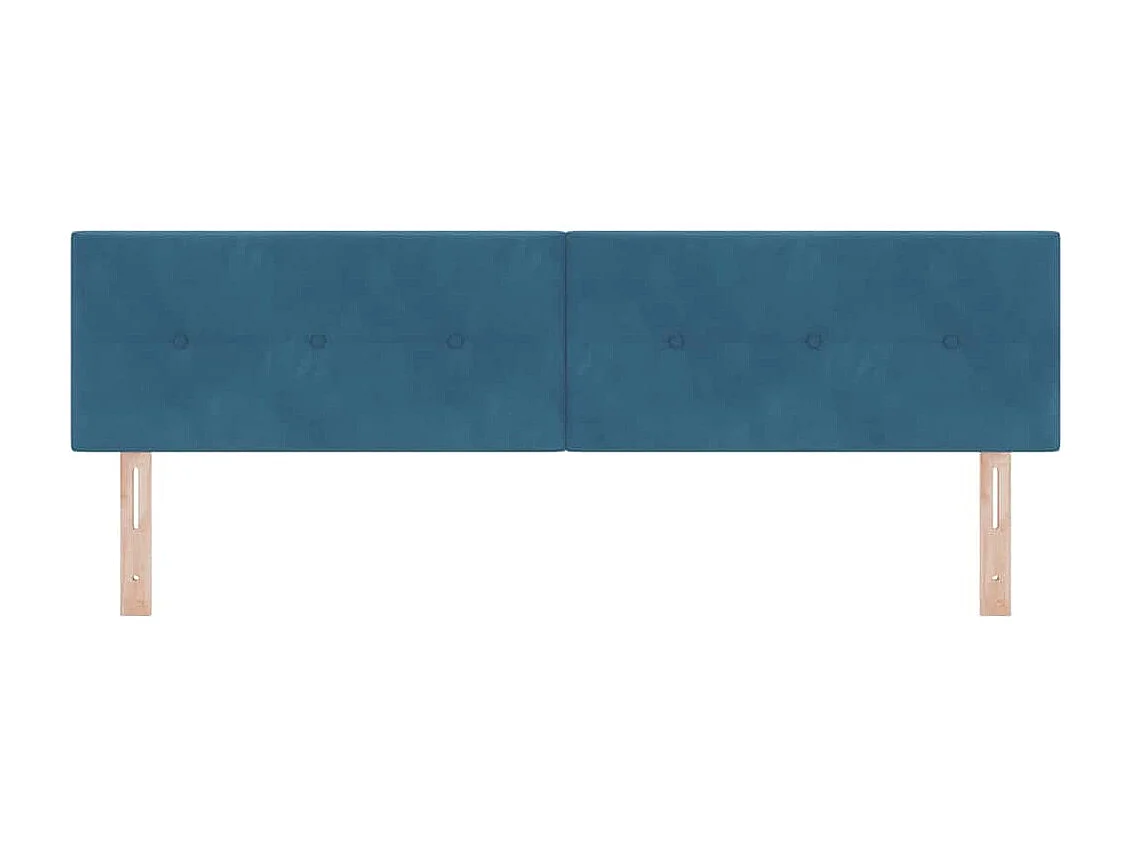 Cabecero Montaje en la pared Azul oscuro 180 cm Terciopelo