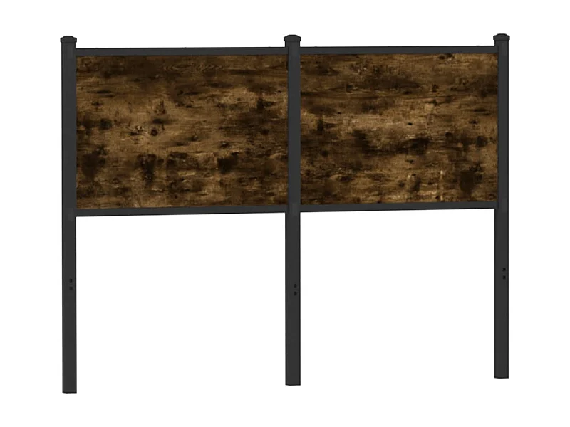 Cabeceira de cama 120 cm derivados madeira/aço carvalho fumado