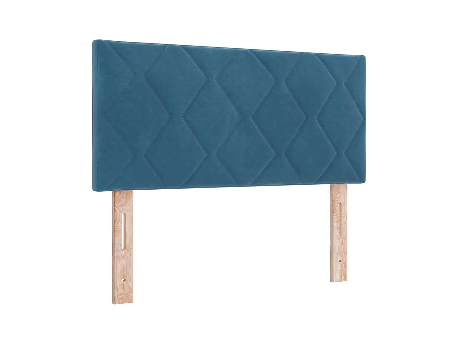 Tête de lit Montage mural Géométrique Bleu foncé 90 cm Velours