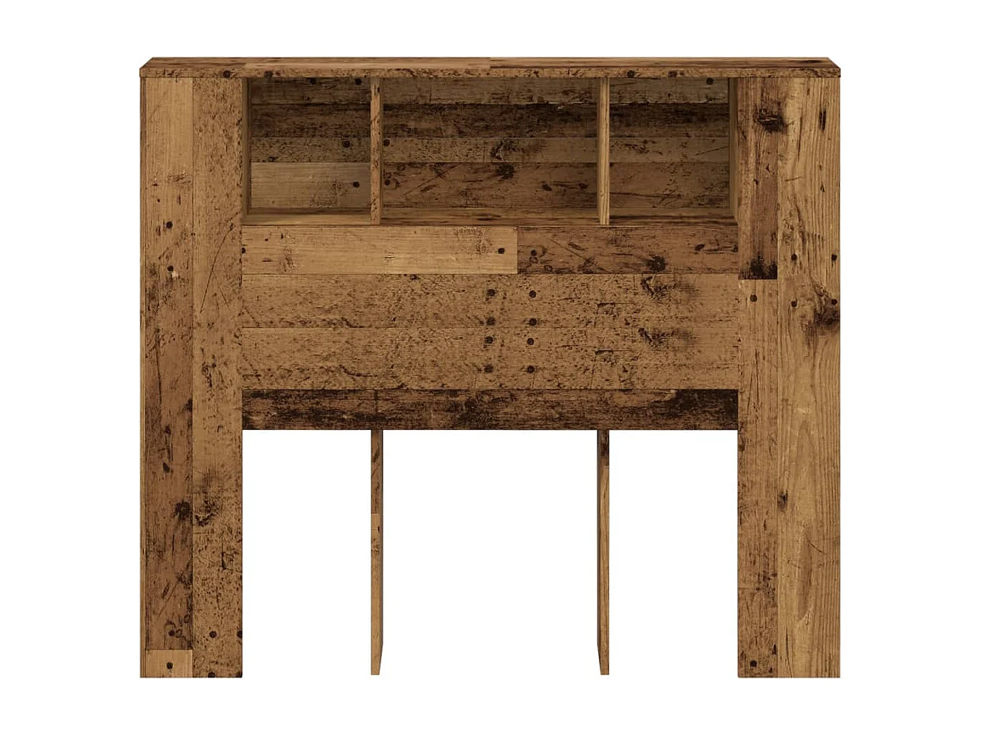 Armoire de tête de lit vieux bois 120x19x104,5 cm