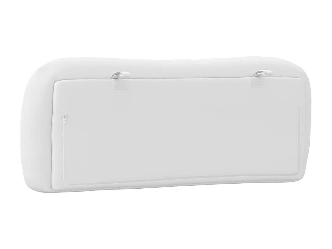 Tête de lit blanc 100 cm similicuir