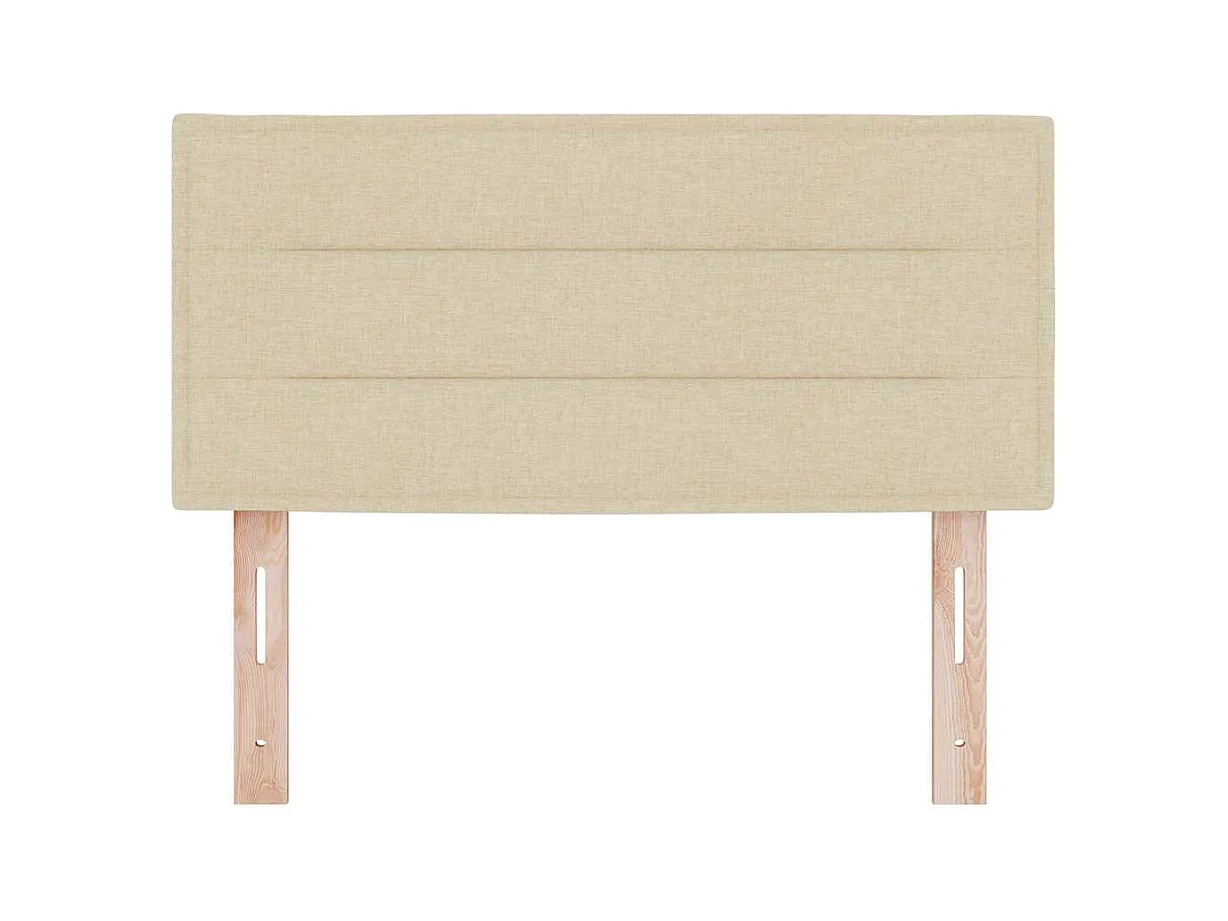 Tête de lit LED avec des lumières à LED Crème 80 cm tissu