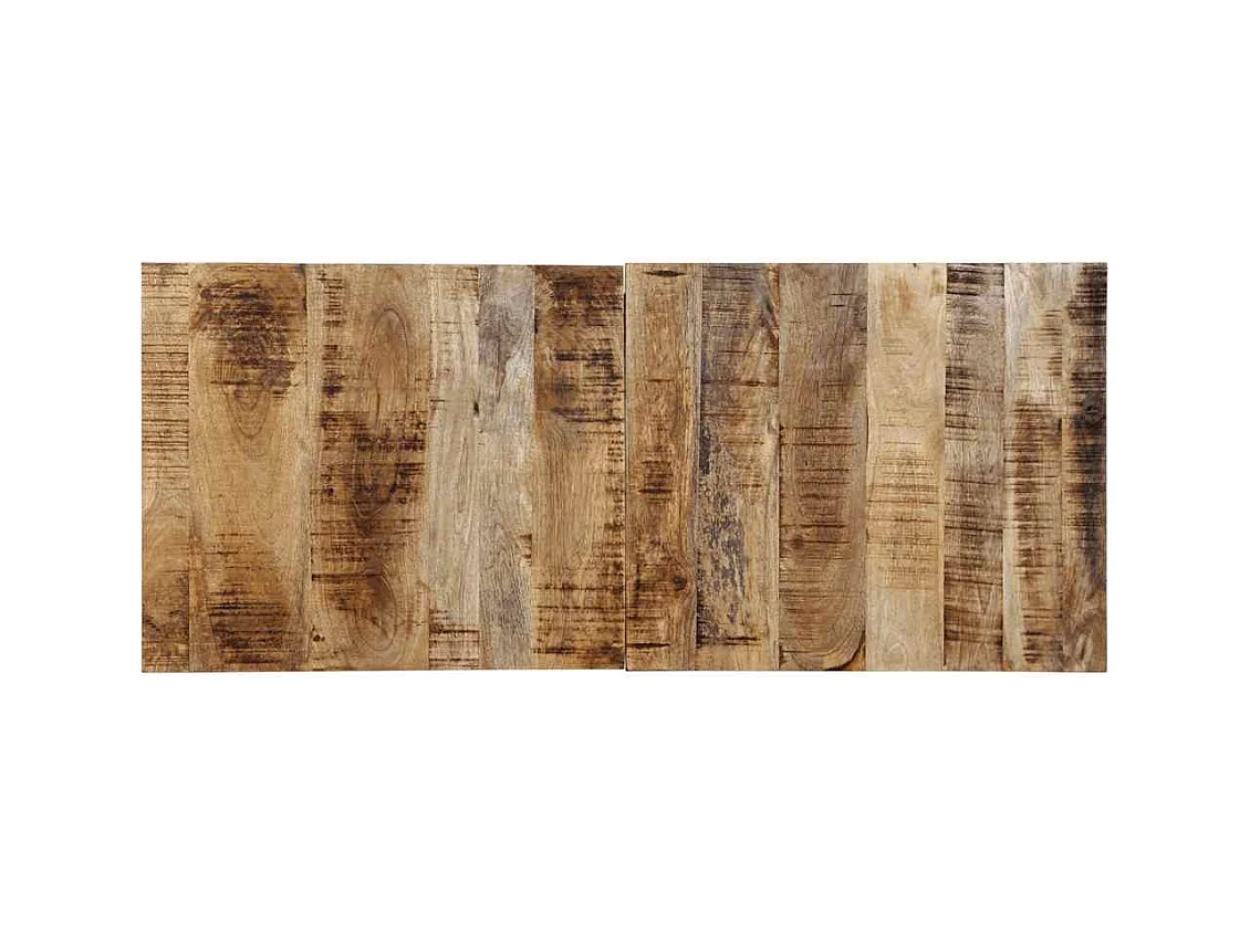 Tête de lit 120 cm bois de manguier brut massif