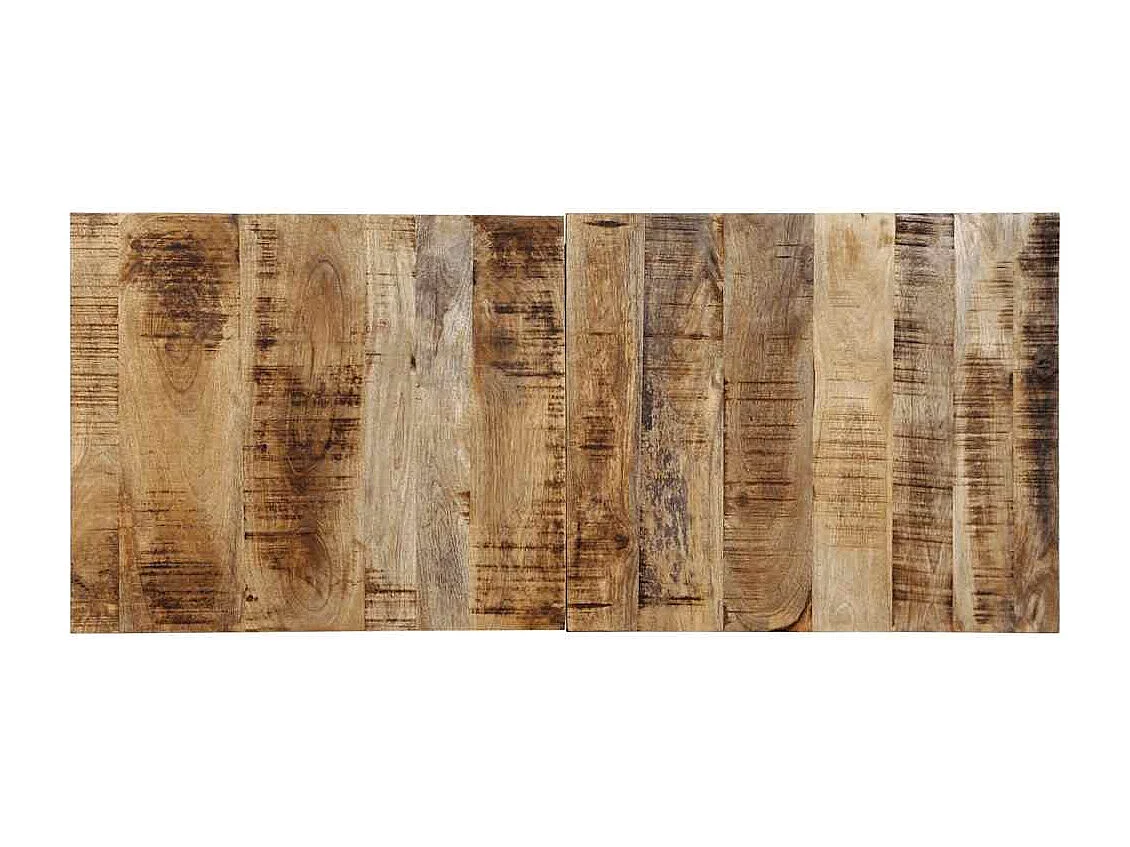 Tête de lit 120 cm bois de manguier brut massif