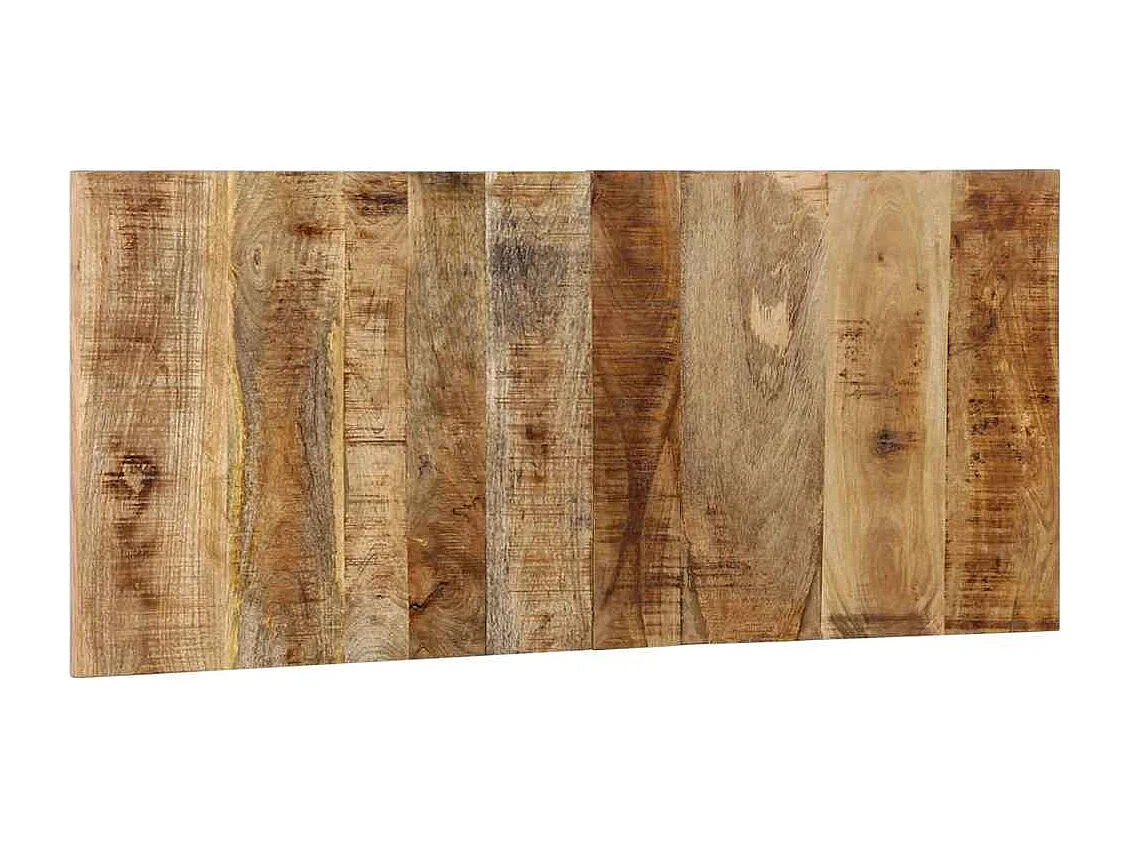 Tête de lit 120 cm bois de manguier brut massif