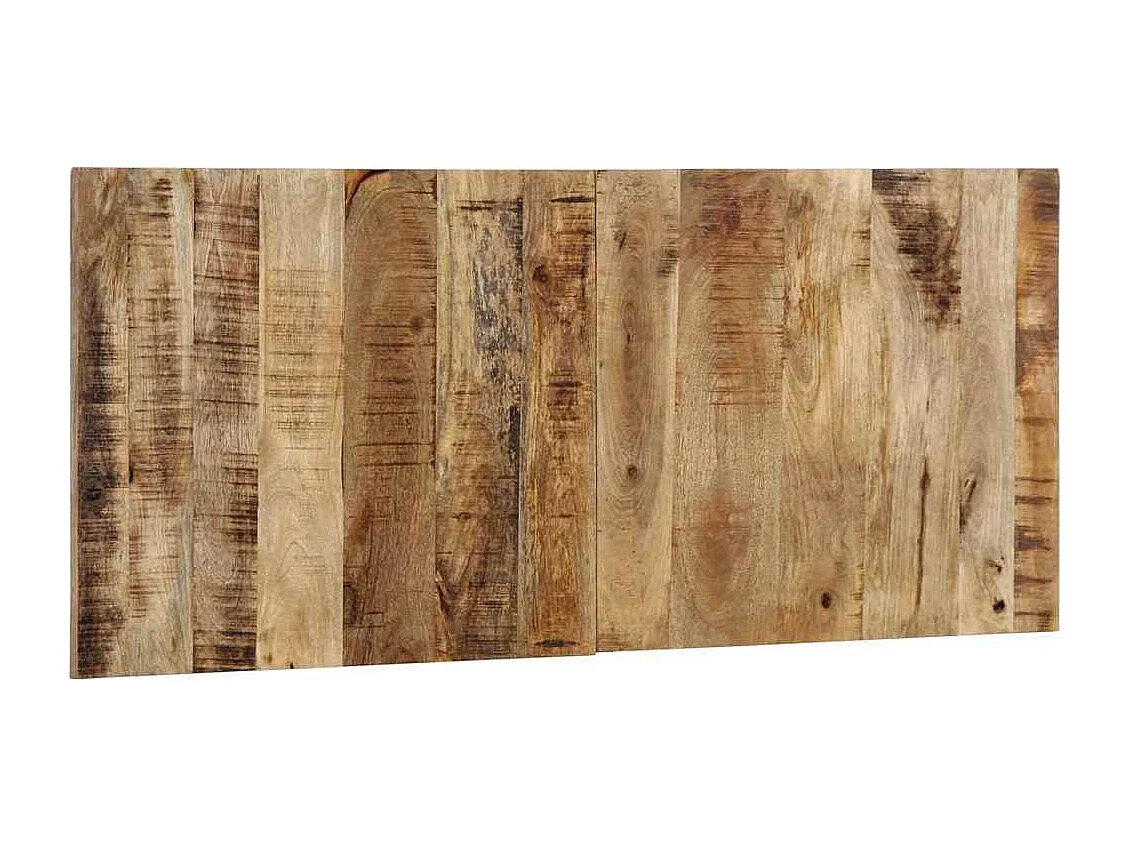 Tête de lit 120 cm bois de manguier brut massif