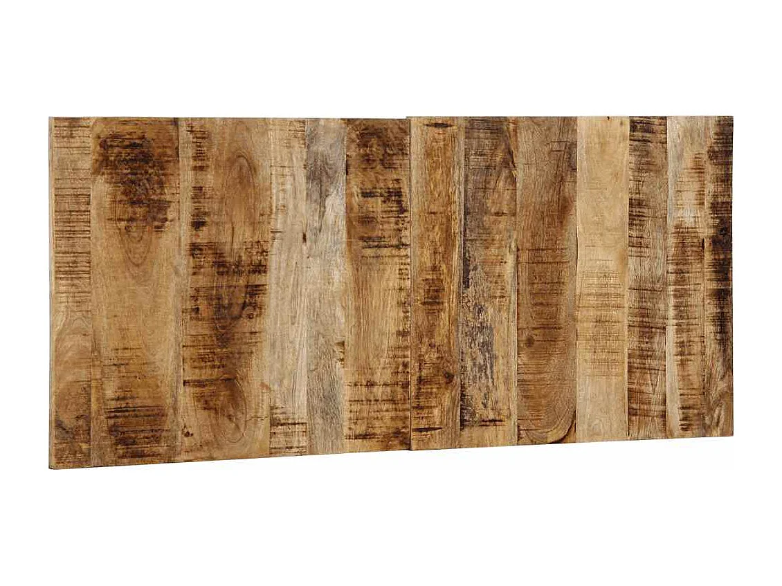 Tête de lit 120 cm bois de manguier brut massif