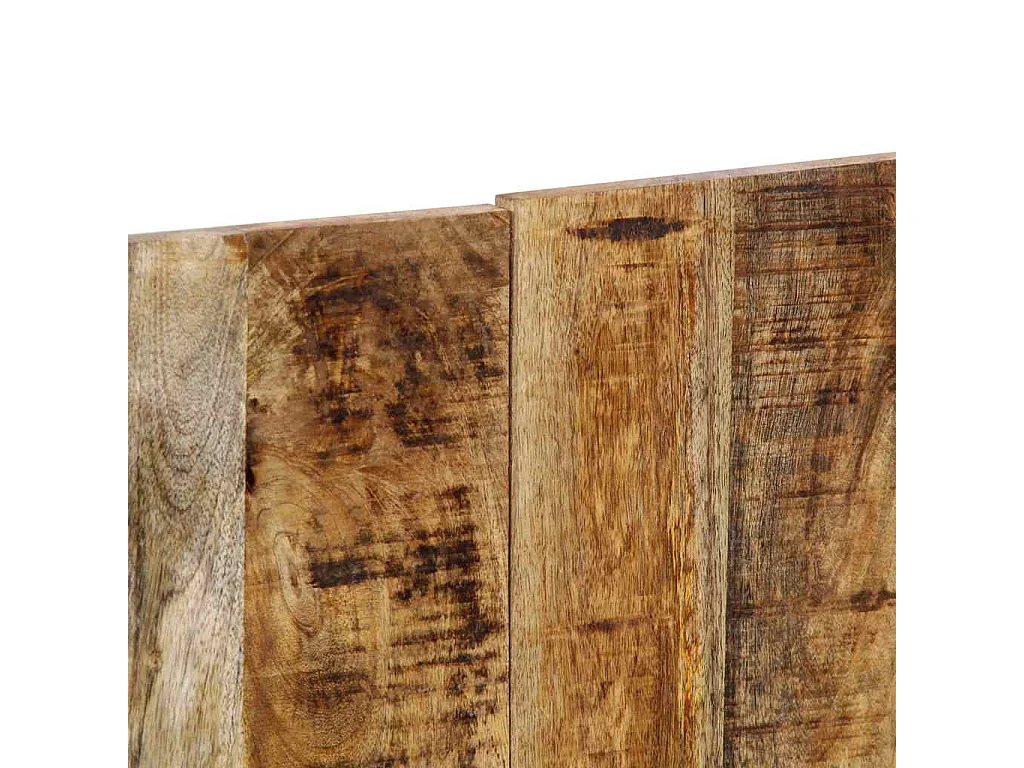 Tête de lit 120 cm bois de manguier brut massif