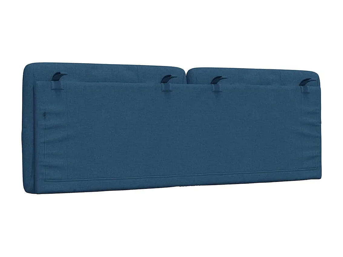 Tête de lit bleu 140 cm tissu