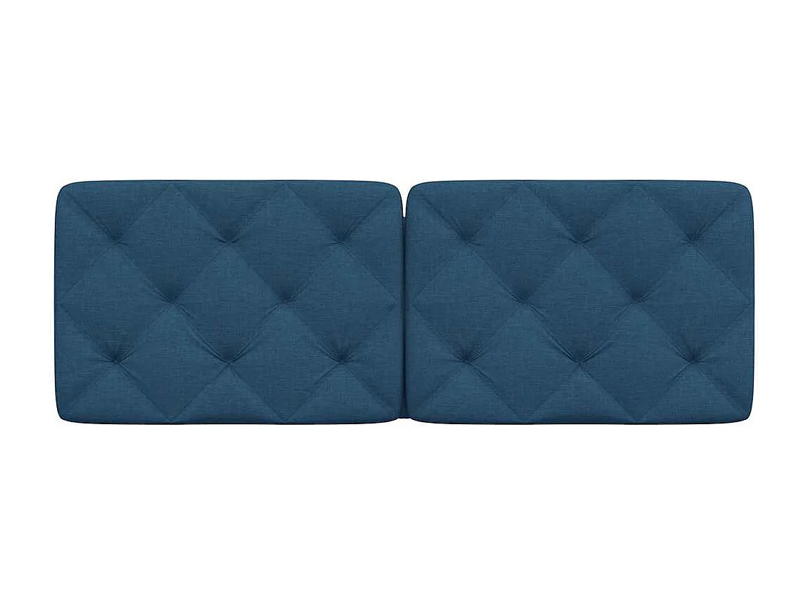 Hoofdbordkussen 140 cm stof blauw