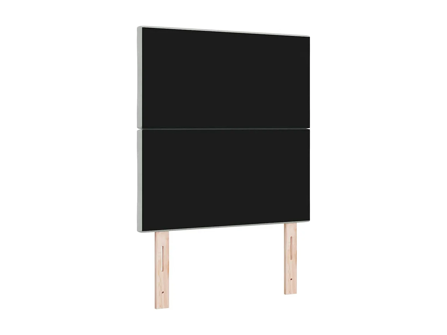 Tête de lit Montage mural Géométrique Gris clair 80 cm Velours