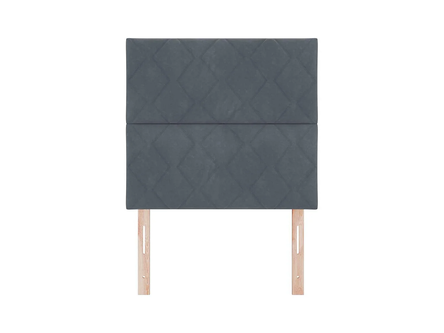 Tête de Lit LED Géométrique Gris foncé 100 cm Velours