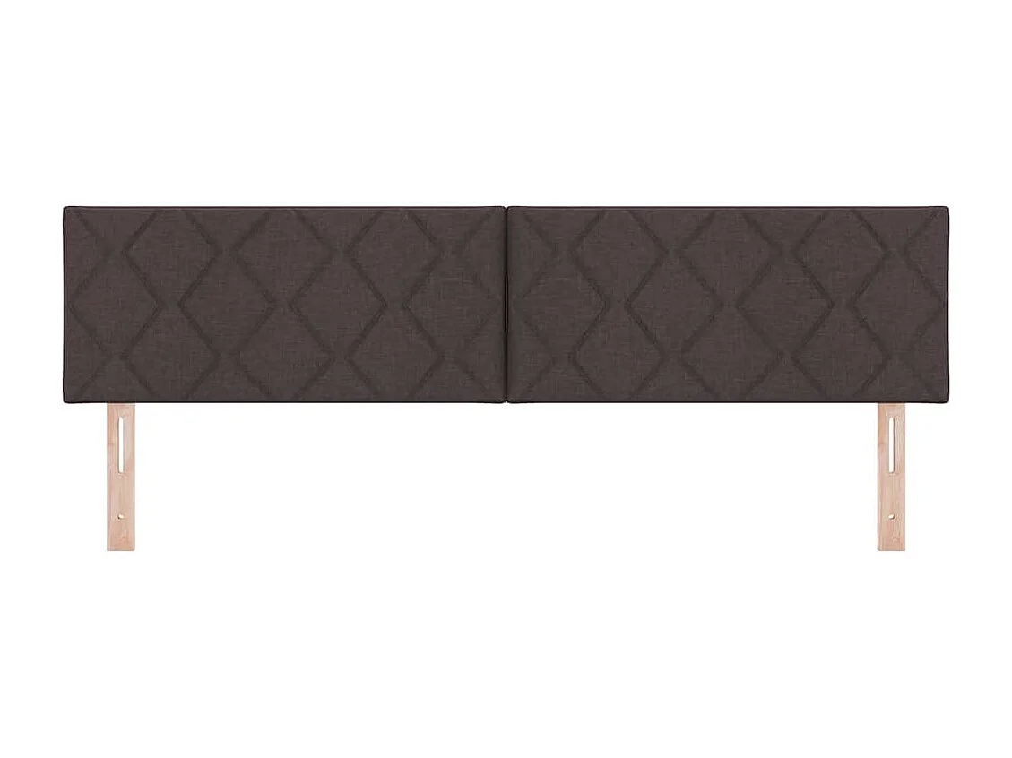 Tête de Lit en Tissu Géométrique Marron foncé 180 cm tissu