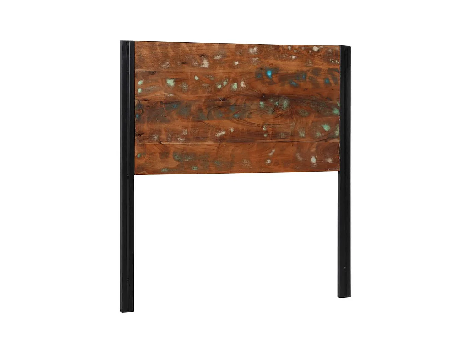 Tête de lit 100 cm bois massif récupéré et fer