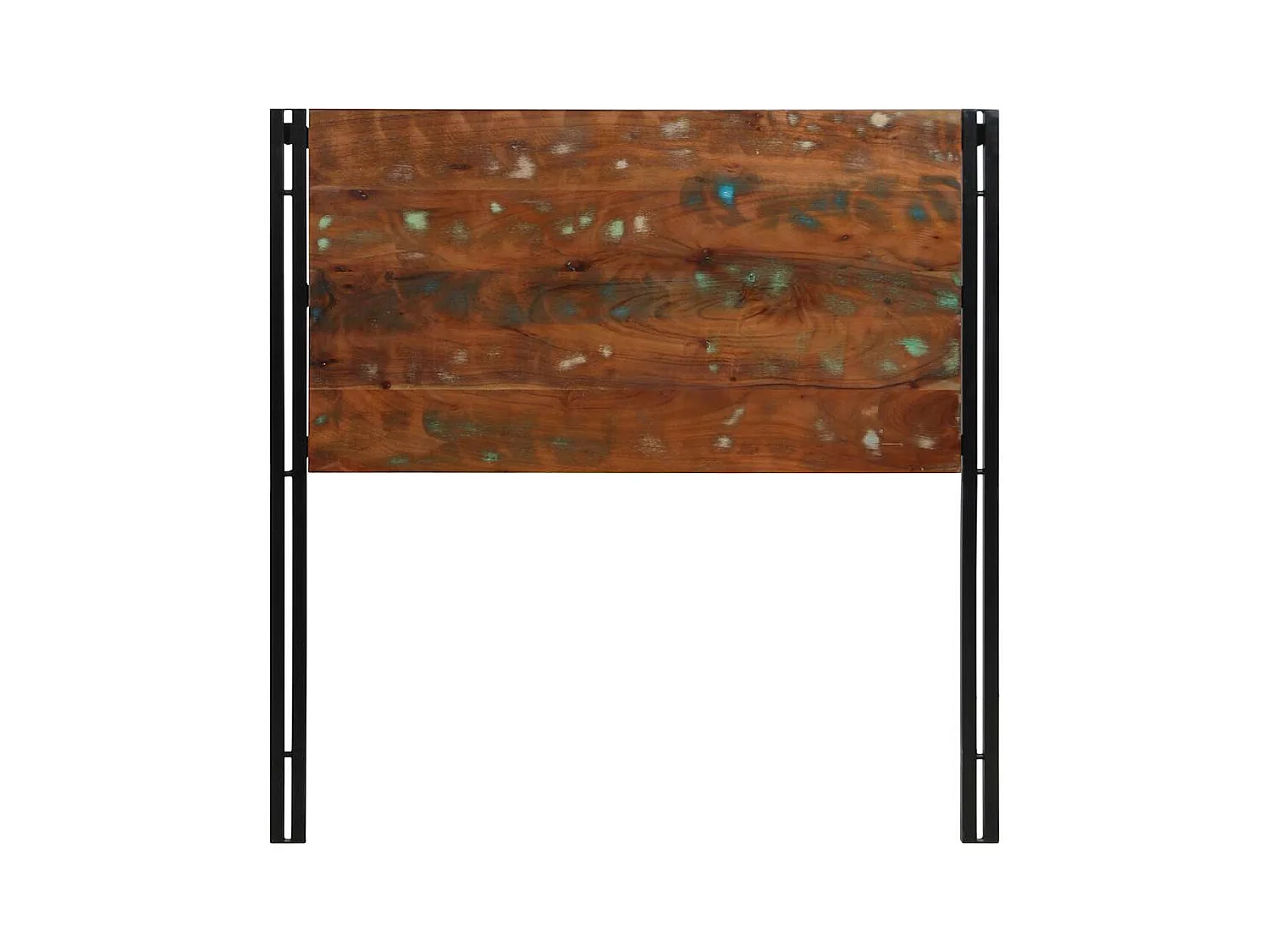 Tête de lit 100 cm bois massif récupéré et fer