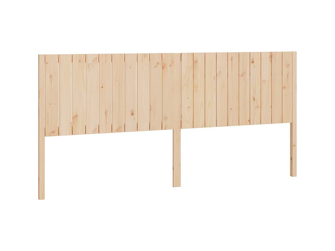 Cabeceira de cama 205,5x4x100 cm madeira de pinho maciça